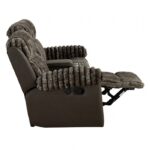 Dionysus Manual Reclining Loveseat FM64003BR-LV-M Transitional Brown  by Furniture of America - Image 3