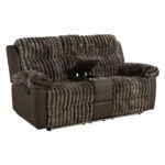 Dionysus Manual Reclining Loveseat FM64003BR-LV-M Transitional Brown  by Furniture of America - Image 5