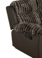 Dionysus Manual Reclining Loveseat FM64003BR-LV-M Transitional Brown  by Furniture of America - Image 4