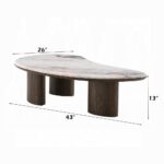 Hanale Coffee Table with Natural Marble LV04575 By ACME - Image 3