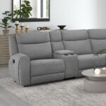 Antonius Motion Sectional CM9985GY-M-SECT Contemporary Gray Comfort & Style by Furniture of America