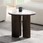 Hanale End Table with Natural Marble By ACME