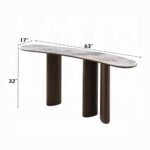 Hanale Console Table with Natural Marble AC04577 By ACME - Image 3