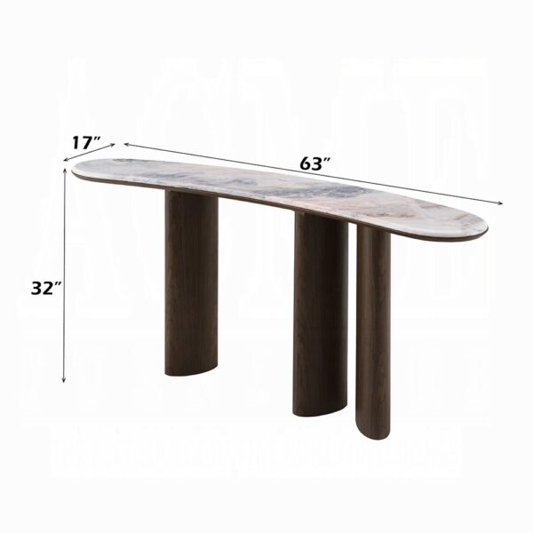 Hanale Console Table with Natural Marble AC04577 By ACME - Image 3