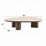 Haidar Coffee Table with Natural Marble LV04565 By ACME - Image 3