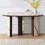 Haidar Console Table With Marble Top AC04567 By ACME