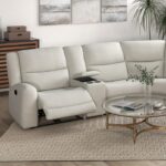 Giraldus Motion Sectional CM9988BG-M-SECT Transitional Beige Fabric by Furniture of America