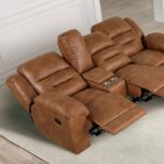Septimus Sectional TM6028BR-SECT Contemporary Saddle Brown by Furniture of America