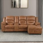 Septimus Sectional TM6028BR-SECT Contemporary Saddle Brown by Furniture of America - Image 6
