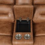 Septimus Sectional TM6028BR-SECT Contemporary Saddle Brown by Furniture of America - Image 5