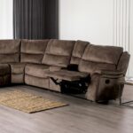 Jerominus Sectional CM9912DB-SECT Transitional Dark Brown Comfort by Furniture of America
