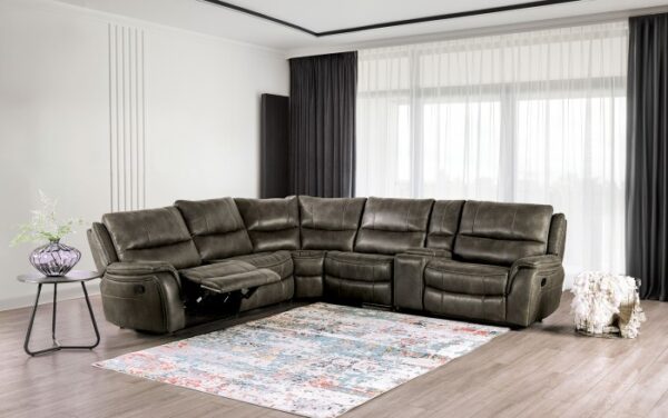 Jerominus Sectional CM9912DG-SECT Transitional Elegance Meets Modern by Furniture of America - Image 6