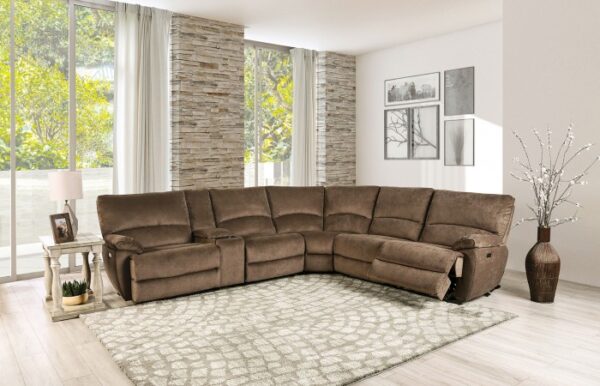 Cerelia Power Sectional CM9909BR-SECT-PM Transitional Comfort by Furniture of America - Image 7
