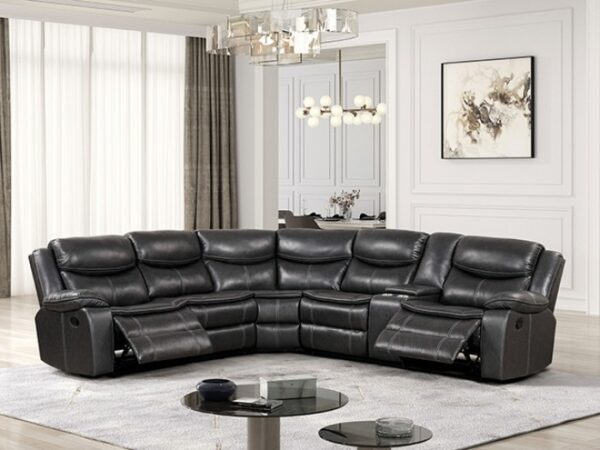 Gatria Sectional CM6982DG-SECT Reclining Comfort for the Whole Family by Furniture of America - Image 7
