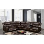 Gatria Sectional CM6982BR-SECTIONAL Reclining Comfort with Transitional Style by Furniture of America - Image 2