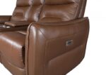 Terentius Power Recliner FM69006BR-CH-PM Compact Luxury in Caramel Brown by Furniture of America - Image 3