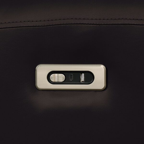 Schlieren Power Recliner FM6012BK-CH-PM Compact Modern Comfort by Furniture of America - Image 3