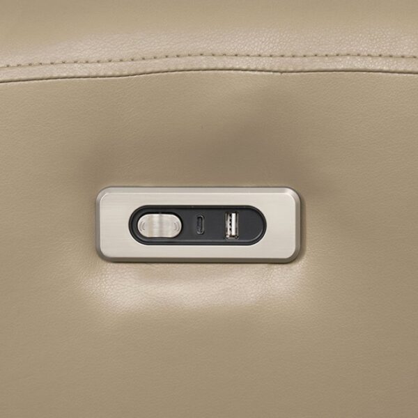 Schlieren Power Loveseat FM6012BG-LV-PM Compact Comfort by Furniture of America - Image 3