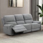 Morcote Power Sofa FM62001GY-SF-PM Contemporary Comfort in Gray Boucle Fabric by Furniture of America
