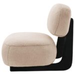 Duffie Upholstered Armless Accent Chair Camel by Coaster Furniture - Image 4