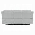 Elonzo Power Motion Sofa in Light Gray Leather LV05900 By ACME - Image 3