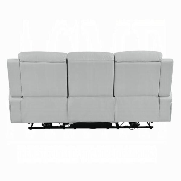 Elonzo Power Motion Sofa in Light Gray Leather LV05900 By ACME - Image 3