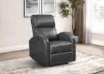 Grant Upholstered Power Recliner Chair Gray by Coaster Furniture - Image 5