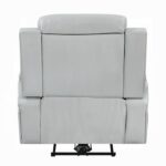 Elonzo Power Motion Recliner in Light Gray Leather LV05902 By ACME - Image 2