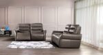 Granucci Italian Leather Power Loveseat  FM90007GY-LV-PM-PK by Furniture of America - Image 2