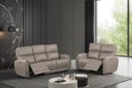Schlieren Light Brown Power Recliner  FM6012LB-CH-PM by Furniture of America - Image 2