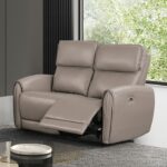 Schlieren Light Brown Power Loveseat  FM6012LB-LV-PM by Furniture of America