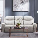 Artemia Light Taupe Power Sofa CM9922FG-SF-PM  by Furniture of America
