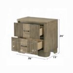 Lakkari Oak Nightstand BD04873 By ACME - Image 3