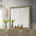Lakkari Mirror in Antique Oak Finish BD04874 By ACME