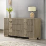 Lakkari Dresser in Antique Oak Finish BD04875 By ACME