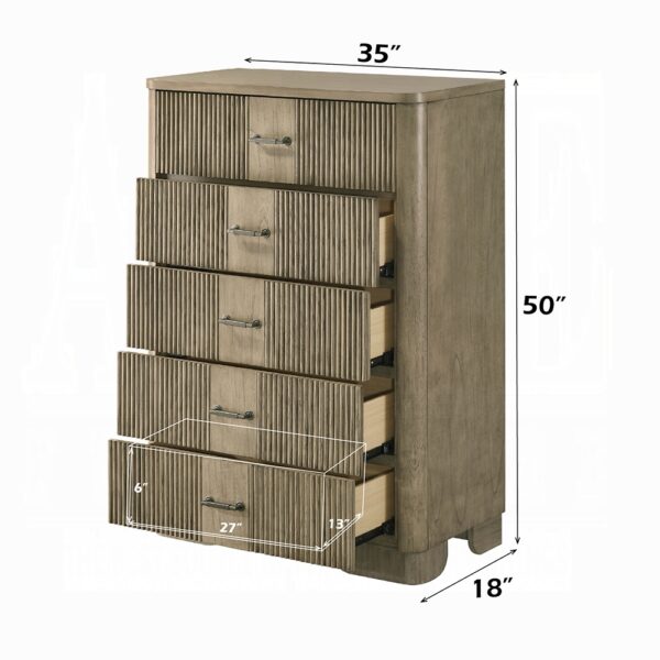 Lakkari Chest in Antique Oak Finish BD04876 By ACME - Image 2