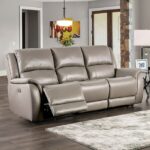 Gorgius Light Gray Power Sofa CM9910ST-SF-PM-PK by Furniture of America