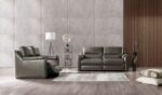 Altamura Gray Italian Leather Power Loveseat FM90002GY-LV-PM-PK  by Furniture of America - Image 4