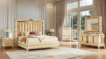 HD-1882 4PC Golden Bedroom Set By Homey Design