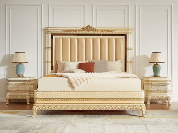 HD-1882 4PC Golden Bedroom Set By Homey Design - Image 2