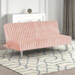 Hinwil Pink Futon Sofa Bed FM2903PK Stylish Versatility for Modern Living by Furniture of America