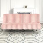 Hinwil Pink Futon Sofa Bed FM2903PK Stylish Versatility for Modern Living by Furniture of America - Image 2