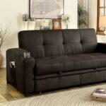 Mavis Dark Brown Futon Sofa  CM2691-SET-VN Stylish Comfort by Furniture of America