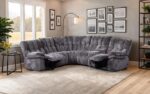 Hieronymus Power Sectional  FM64001DG-SECT-PM Transitional Comfort by Furniture of America - Image 2