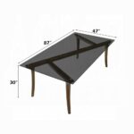 Danzel Dining Table with Glass Top DN06150 By ACME - Image 4
