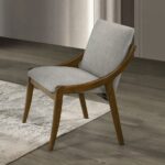Danzel Gray Chenille Side Dining Chair DN06151 By ACME