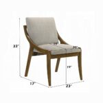 Danzel Gray Chenille Side Dining Chair DN06151 By ACME - Image 3