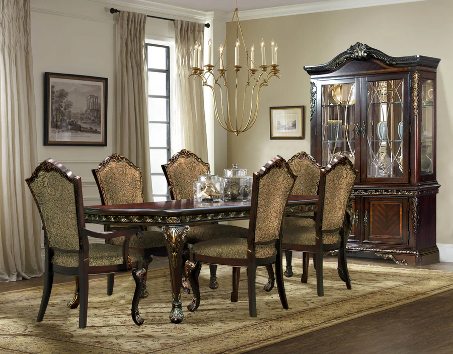 D185 Classic Brown 7PC Dining Set By McFerran | U-Trade Furniture D185 Classic Brown 7PC Dining Set By McFerran - Image 1