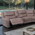 Demetrius Power Sectional  CM9930BR-SECT-PM Transitional by Furniture of America