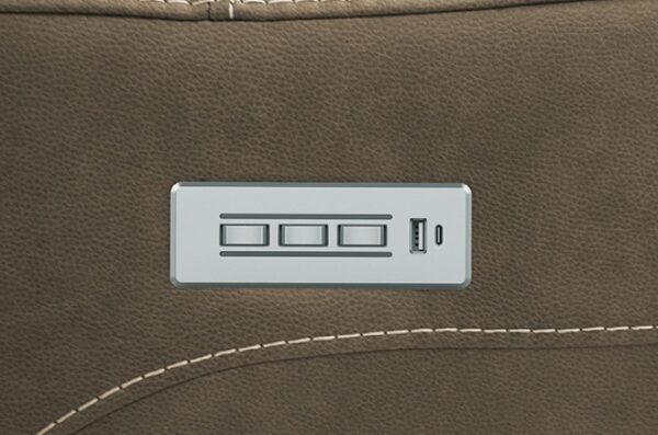 Orpheus Power Sectional  FM68100BR-SECT-PM Contemporary by Furniture of America - Image 3